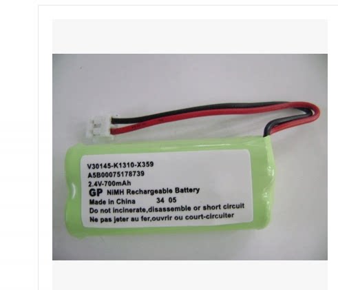 全新ATT无绳电话配机电池。 （2.4V700MAH）   注：全新电池散粒包装   长4.4CM.宽2.1CM.厚1CM