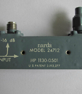 24712 narda 2-18.6GHz 16dB SMA射频微波同轴宽带定向耦合器