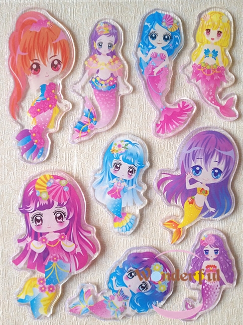 儿童卡通贴纸果冻贴纸冰箱玻璃瓷砖无痕静电贴美人鱼公主贴画|msdalam kategori Aksesori rumah, pelekat, jubin seramik/kaca pelekat - dari Buy2taobao.com untuk memberikan perkhidmatan ejen Taobao profesional membeli