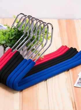 服装店Z字海绵防滑裤架家用2字无痕裤夹多功能不锈钢衣裤挂围巾架