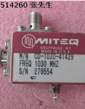 MITEQ CD-1030-41429 1030MHz 20dB SMA 射频双向耦合器 带检波器