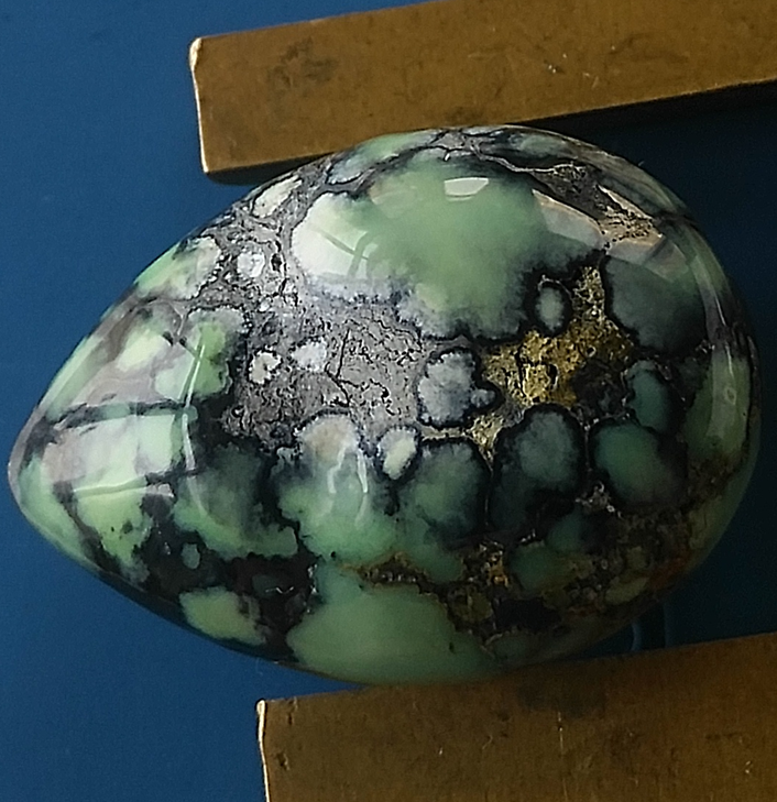 玉化 菜籽黄 高瓷 原矿 绿松石 无优化 吊坠 坠子 22*16*11