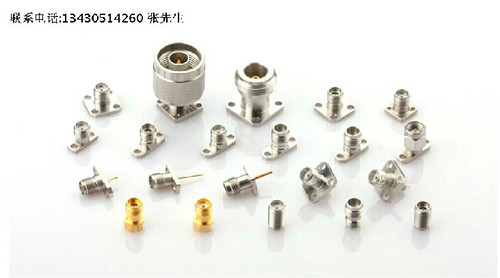 SMA连接器 DC-27GHz 驻波1.15:1 不锈钢 射频微波同轴法兰盘连接器连接头 请注意：订购量10个以上。货期一般3-4天