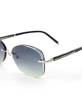 可配近视水晶切边镶钻超轻眼镜