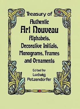 【预售】Treasury of Authentic Art Nouveau: Alphabets, D