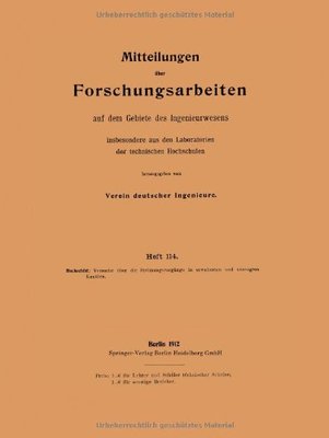 【预订】Mitteilungen Uber Forschungsarbeiten...