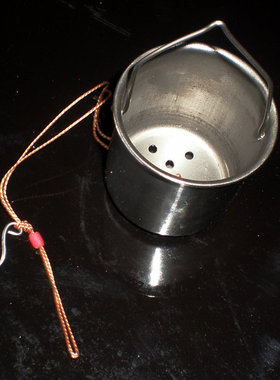 传统钓不锈钢底窝 打窝器 补窝器 小号 渔具 钓具