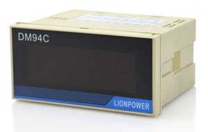 LIONPOWER狮威变频器专用转速表DM94C输入信号0-10V线速表