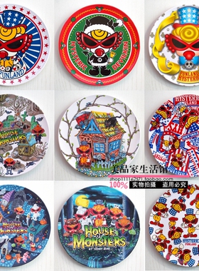 日本hysteric mini 黑超奶嘴BB  儿童早餐盘 点心盘子 密胺水果盘