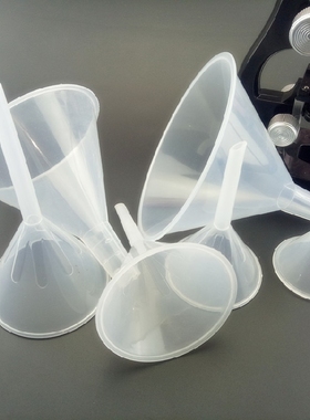 塑料漏斗实验室分液漏斗三角漏斗60mm75mm90mm120mm150mmpp漏斗