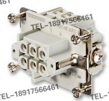 WEIDMULLER - 1200200000 - 孔型 6芯矩形重载 航空插头连接器