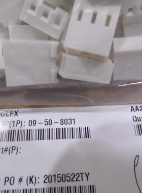 09508031 09-50-8031 莫仕/molex 3P连接器外壳 护套