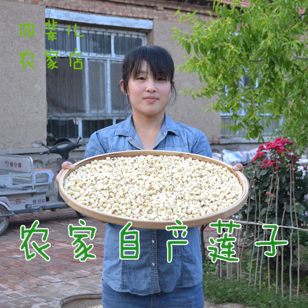 张大爷种的农家磨皮白莲子无硫无芯干货莲子非湘莲子散装250g 粮油调味/速食/干货/烘焙 莲子 原图主图