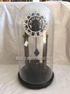 新款欧式客厅挂钟仿古双面静音大号实木两面石英钟表田园创意个性