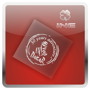 达喀er拉力赛30th痛车贴纸摩托电动车机箱本本行李箱头盔贴-GA007