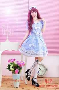 ╋魔叹╋ GLP 甜美洛丽塔公主女仆LOLITA短袖连衣裙 配发卡 81138