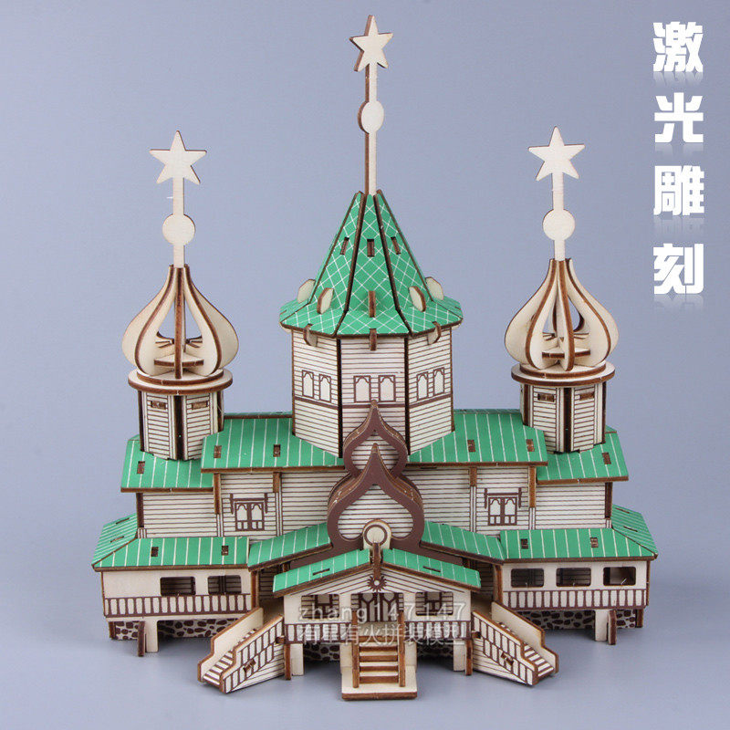 DIY 손으로 조립한 나무 크리스마스 선물 건물 모델 8-10-12세 소녀를 위한 3D 입체 퍼즐 장난감