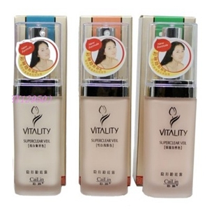 免邮正品 彩琳隐形粉底露50ml 三色任选 遮瑕 修护改善肤色