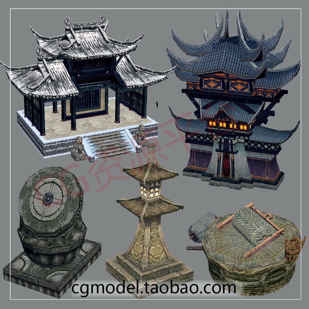 游戏美术资源3D建模素材