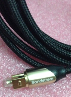 殿堂级 sandstrom音乐风暴 24K镀金头 高保真发烧级光纤线 2米