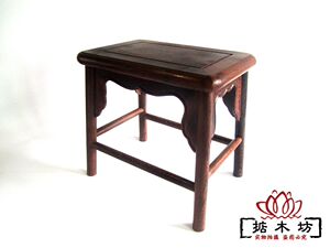 红木家具 红木小方凳 实木凳子 仿古坐凳 矮凳小板凳 鸡翅木方凳