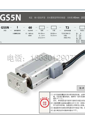 IAI精密推杆 RCS2-GS5N 一体力矩伺服电缸 直线丝杆推杆