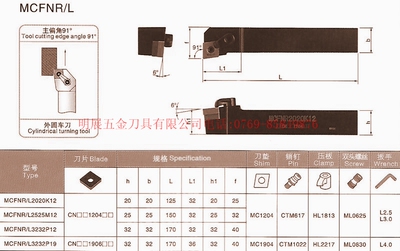 特价数控车刀杆/复合式外圆车刀MCFNL2525M12