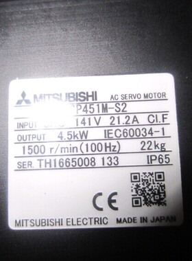 供应三菱伺服电机HF-SP451M-S2议价