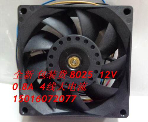 台达DELTA FFB0812EH-BE1T DC12V 0.80A 四线8CM 8025华为风扇