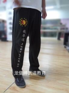 纯棉 子运动健身服练功服套装 t恤长裤 李小龙截拳道短袖 成人