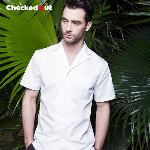 Рабочая униформа, летняя летняя одежда, кофейная рубашка для работы