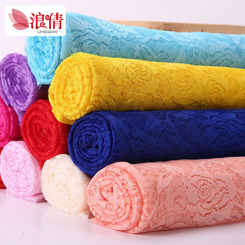 无弹蕾丝布料短裙服装窗帘舞台