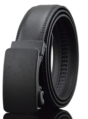 欧洲站BF灰色扣头皮带自动扣腰带商务休闲裤带潮男时尚牛皮裤带子