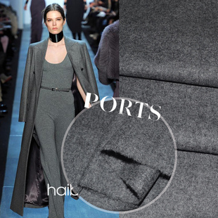 西服面料布料 进口原装职业装裤料 中灰精纺毛料抗皱特价98/米