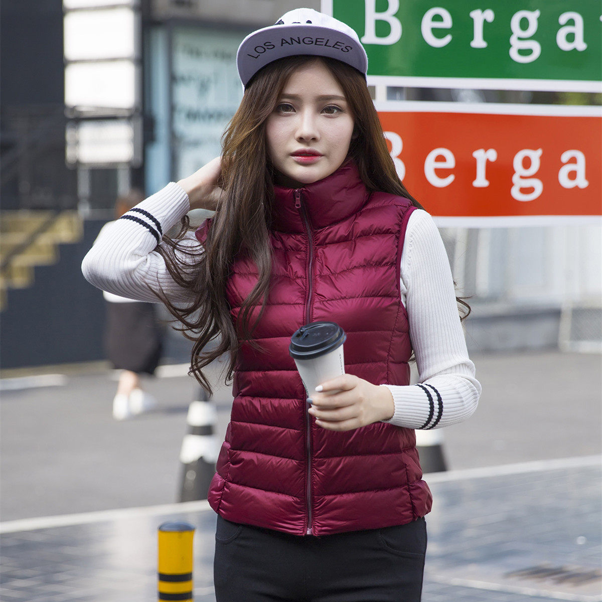 力卓优衣2016秋冬新款女装羽绒服超轻薄立领修身羽绒背心保暖马甲|ruв категории Женская одежда, куртка - от Buy2taobao.com для оказания профессиональной услуги покупки агента Taobao