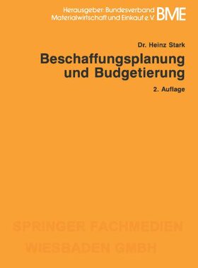 【预售】Beschaffungsplanung Und Budgetierung