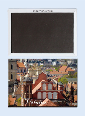 卡通立陶宛 维尔纽斯 城市 磁性冰箱贴  送同事朋友22017个性创意