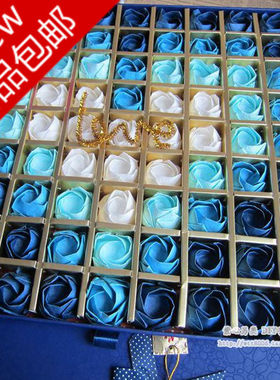 包邮手工DIY99朵川崎折纸玫瑰花材料包套装成品情人节礼物礼品盒