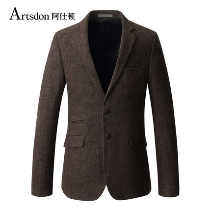 Artsdon/阿仕顿春秋男士休闲西装 复古男士休闲西服