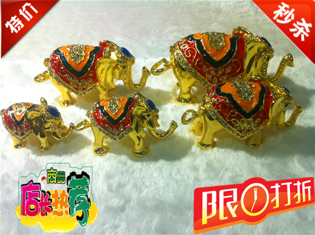工艺金属象摆设品 泰国吉祥大象家居装饰品 五只小象摆件套装礼品在类目 特色手工艺, 海外工艺品, 俄罗斯特色中 - 来自Buy2taobao.com提供专业的淘宝代购服务