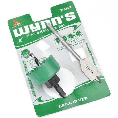 威力狮 22mm+54mm 木工孔锯 3件套木工开孔器 木工钻 W0607