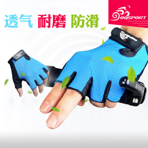 OQsport骑行休闲运动半指手套 自行车短指手套单车手套男女款通用