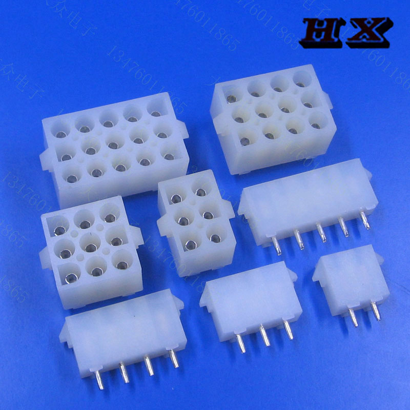 63080 CF 2P3P4P5P6P9P12P15P防AMP连接器PC焊板孔座电梯专用插头