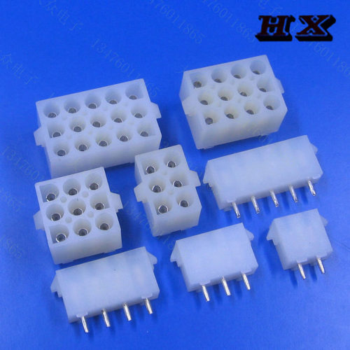 63080 CF 2P3P4P5P6P9P12P15P防AMP连接器PC焊板孔座电梯专用插头