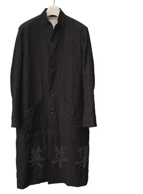 英萃集原创设计师 基础款工匠品质亚麻长衫风衣lost found