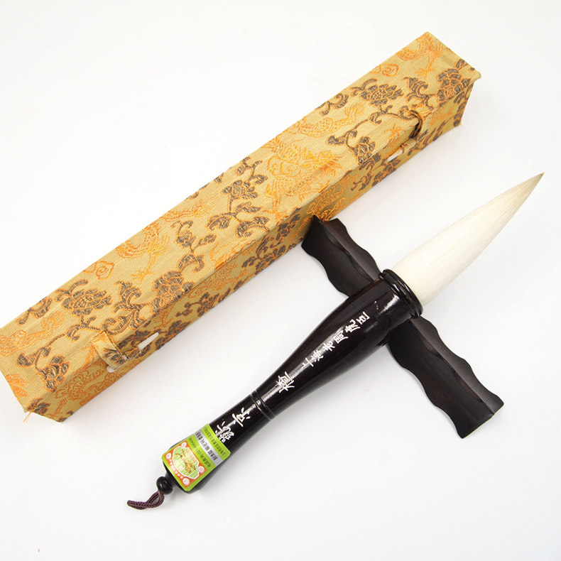 【上海周虎臣】羊毫抓笔【六号京楂】大草书 水墨画笔 斗笔