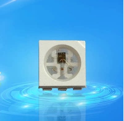 六脚内置IC灯珠 WS2812S-6 内置驱动IC-WS2811集成5050RGB 灯珠