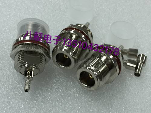 射频N-KY-1.5N型高频接头高频带防水垫片N型母头螺母后置固定机壳