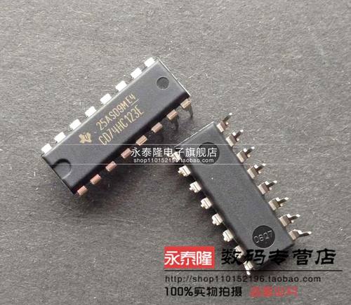 进口原| CD74HC123E 74HC123E 全新原装 DIP-16 单稳态多频振荡器