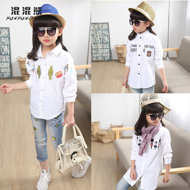 Chemise fille HUNHUNBEAR à manche longue - Ref 2084858 Image 1